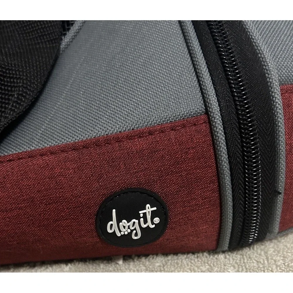 Dogit Explorer Soft Tote Bag Dog Carrier, Burgundy App 18